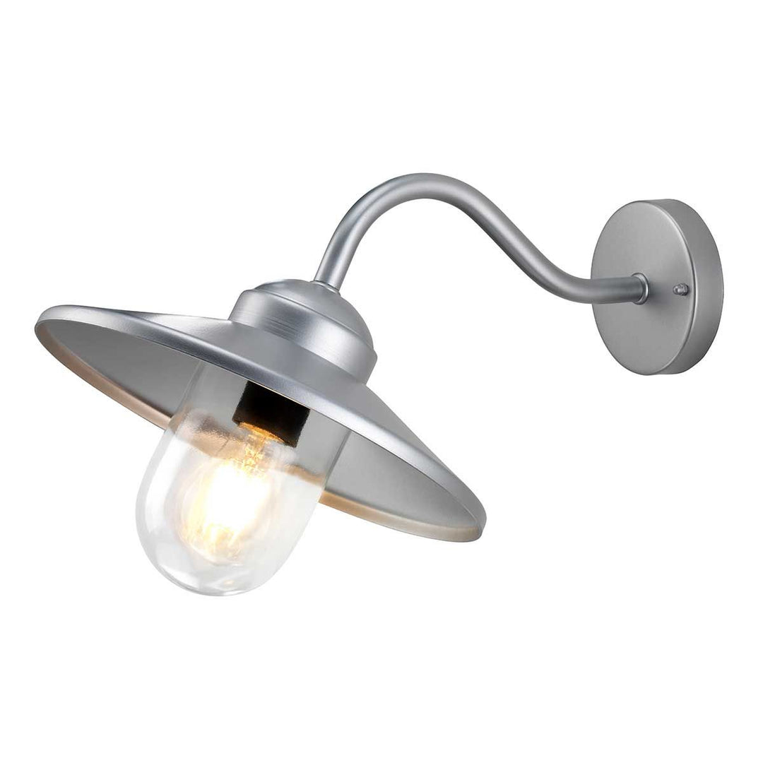 Norlys Klampenborg 1 Light Wall Lantern KLAMPENBORG Silver