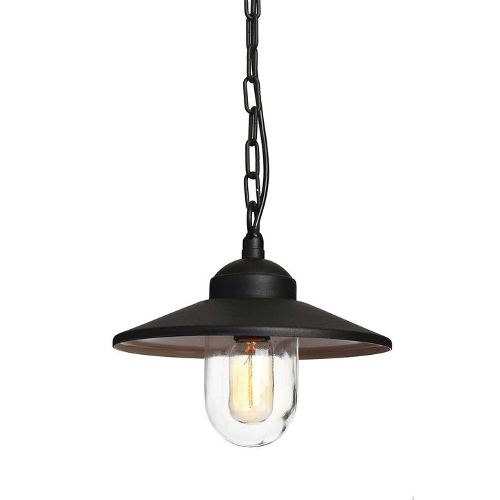 Norlys Klampenborg 1 Light Chain Lantern KLAMPENBORG8-BK Black