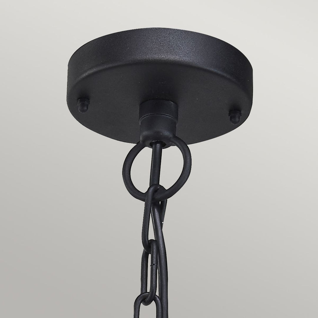 Norlys Klampenborg 1 Light Chain Lantern KLAMPENBORG8-BK Black