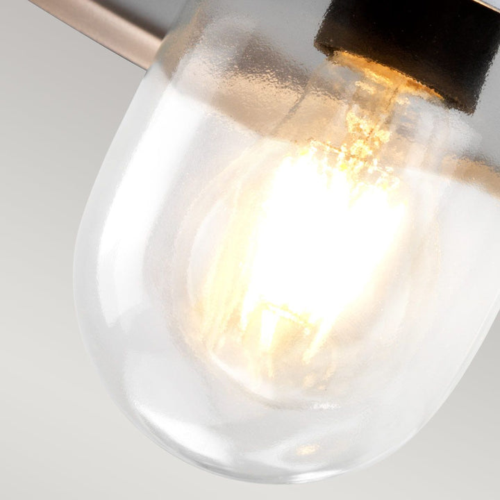 Norlys Klampenborg 1 Light Wall Lantern KLAMPENBORG Silver