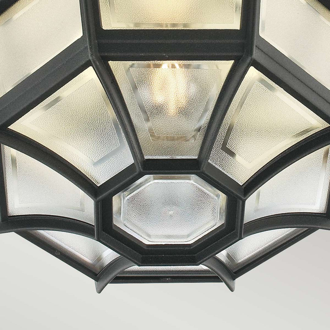 Elstead Lighting Latina 1 Light Ceiling Light - Black LA8-BLACK Black
