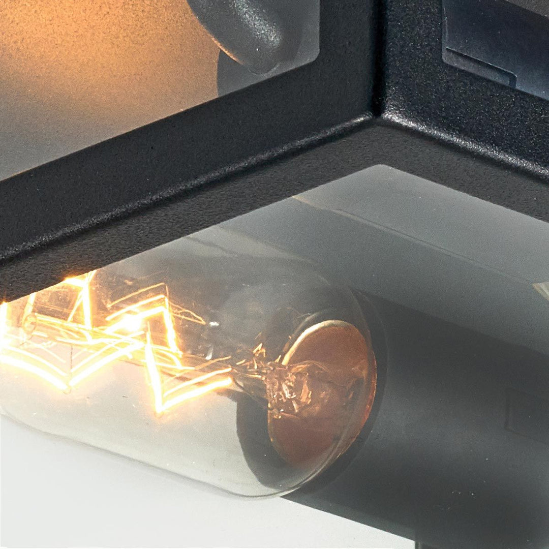Elstead Lighting Lofoten 2 Light Flush - Flat     LOFOTEN-F2-BLK Black