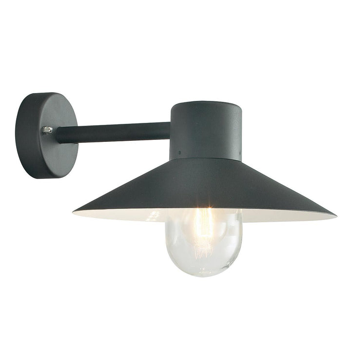 Elstead Lighting Lund 1 Light Wall Lantern - Black LUND-BLACK-C Black