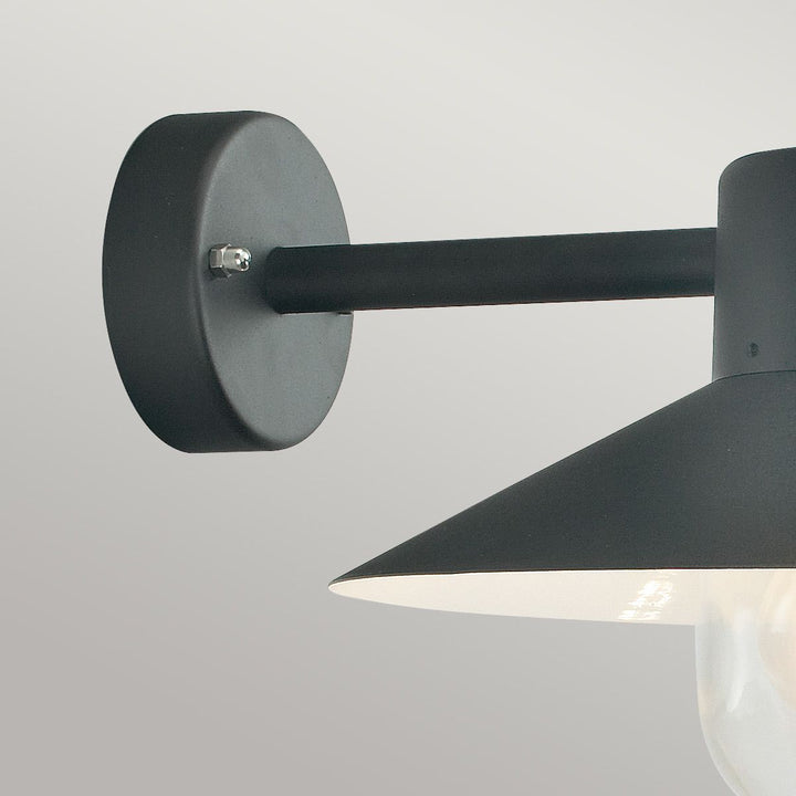 Elstead Lighting Lund 1 Light Wall Lantern - Black LUND-BLACK-C Black