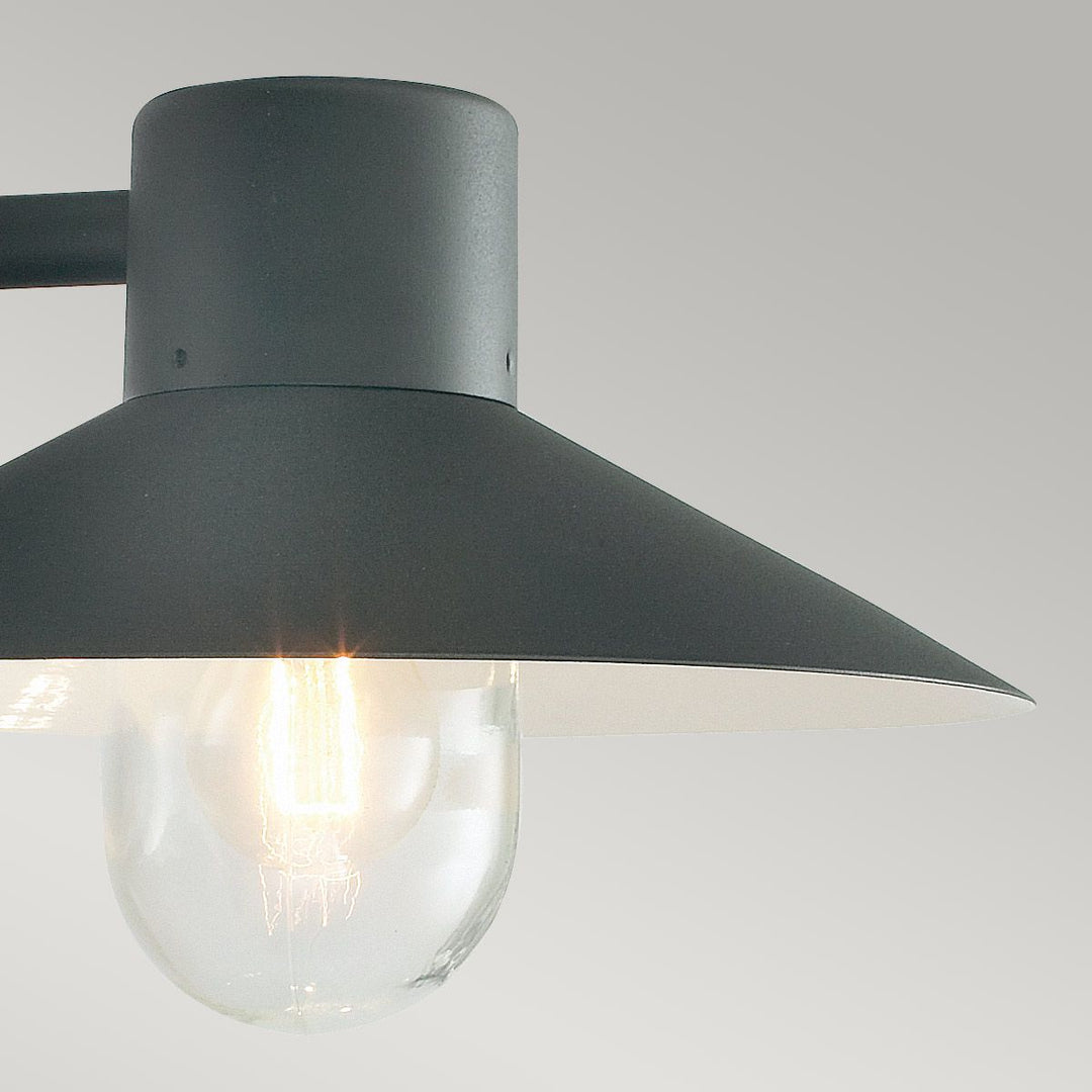 Elstead Lighting Lund 1 Light Wall Lantern - Black LUND-BLACK-C Black