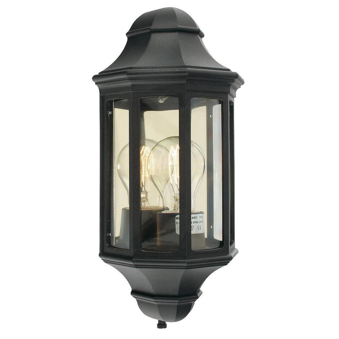 Elstead Lighting Malaga Mini 1 Light Mini Wall Lantern - Black  M8-2-MINI-BLACK Black