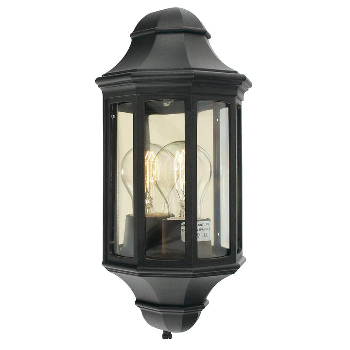 Elstead Lighting Malaga Mini 1 Light Mini Wall Lantern - Black  M8-2-MINI-BLACK Black