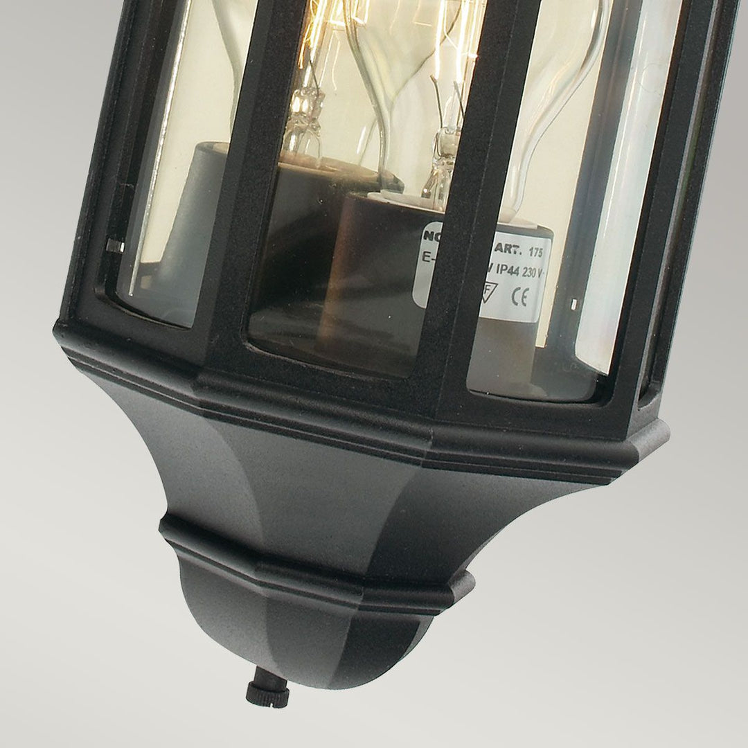 Elstead Lighting Malaga Mini 1 Light Mini Wall Lantern - Black  M8-2-MINI-BLACK Black