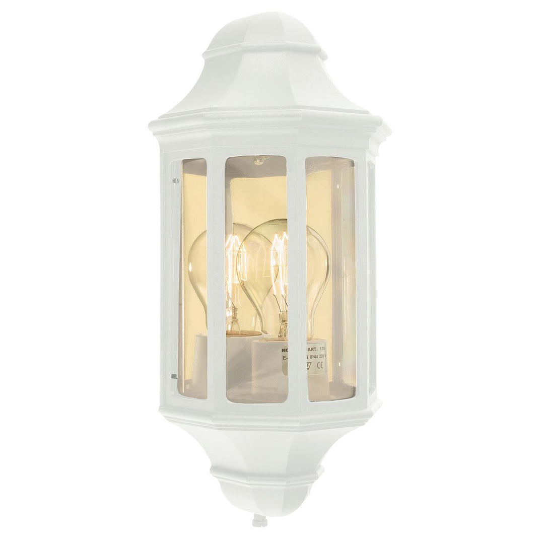 Elstead Lighting Malaga Mini 1 Light Mini Wall Lantern - White M8-2-MINI-WHITE White