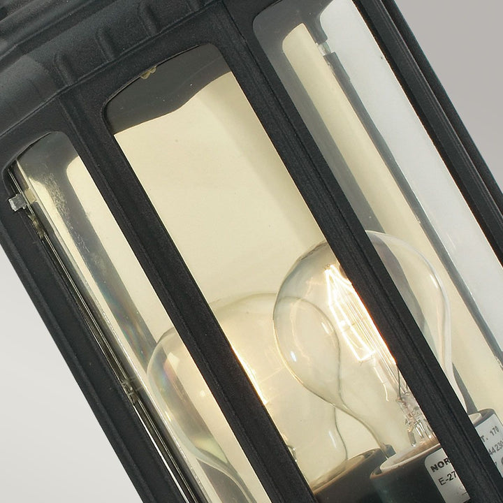 Elstead Lighting Malaga 1 Light Wall Lantern - Black  M8-BLACK Black