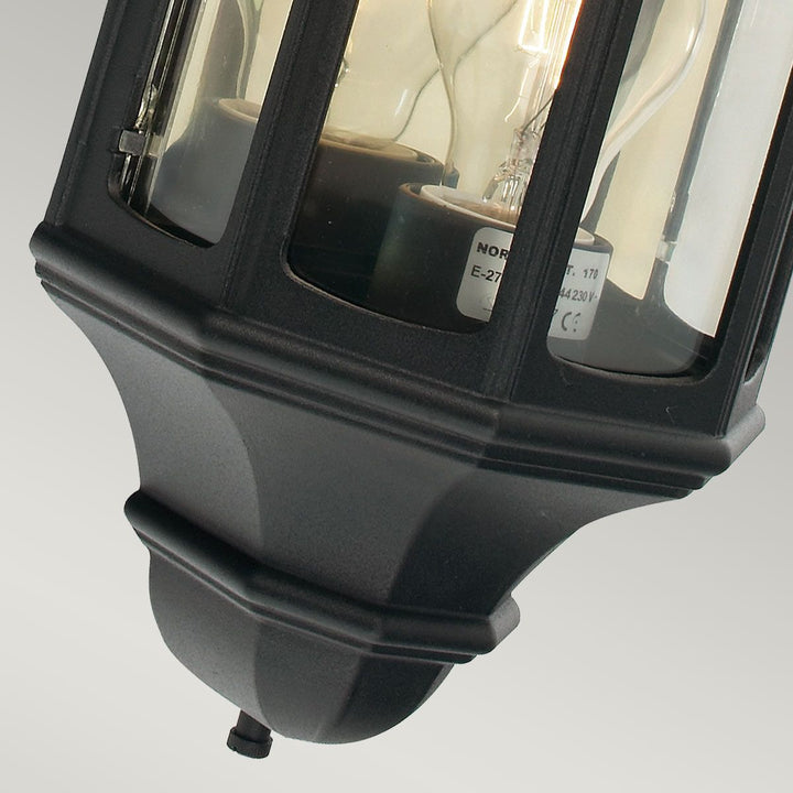 Elstead Lighting Malaga 1 Light Wall Lantern - Black  M8-BLACK Black