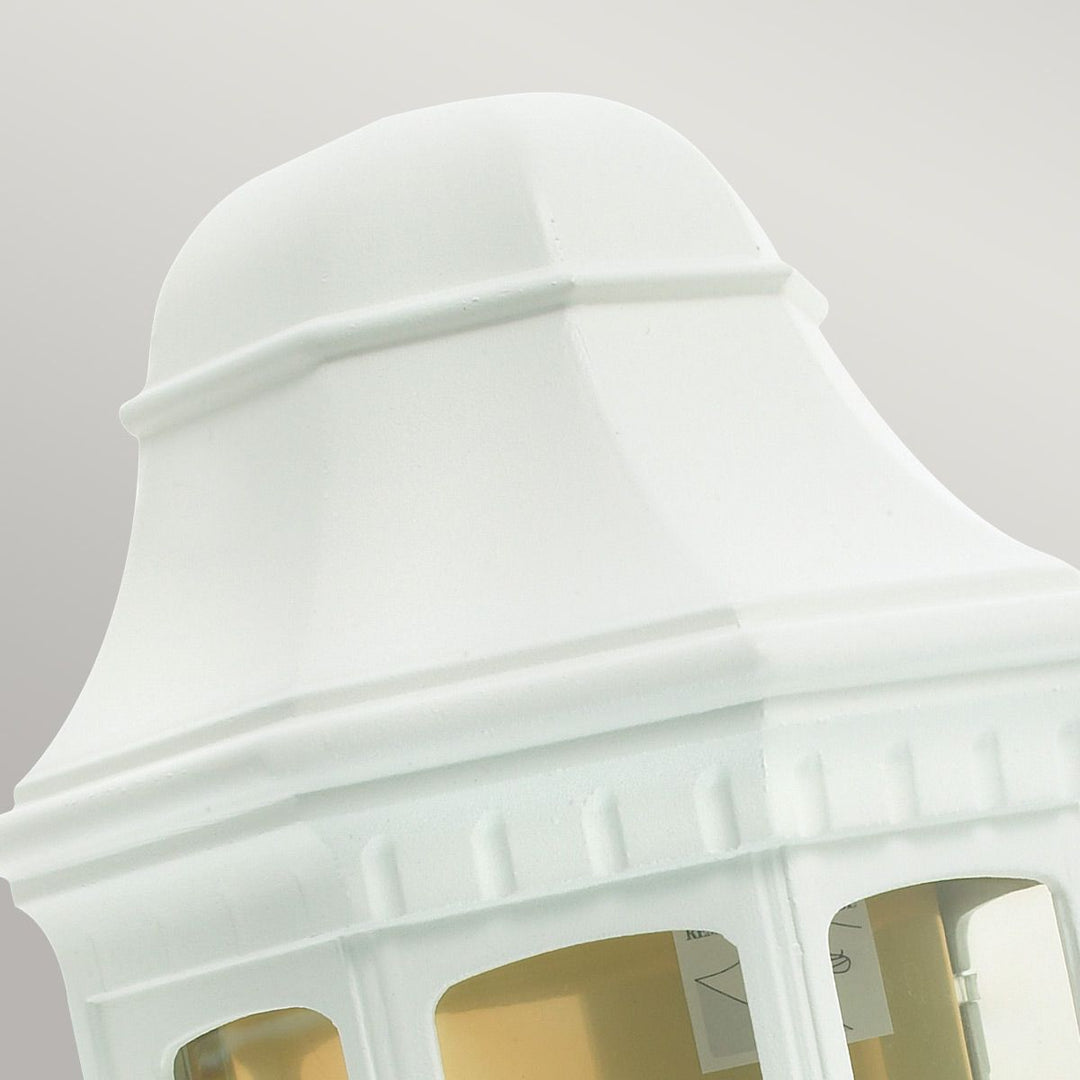Elstead Lighting Malaga 1 Light Wall Lantern - White  M8-WHITE White