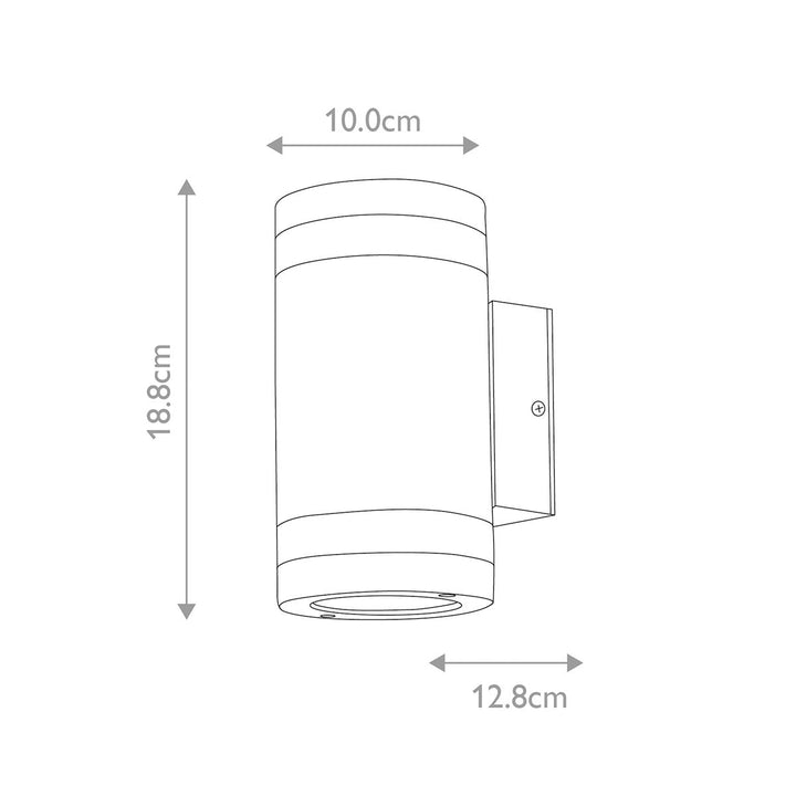 Norlys Magnus 2 Light Wall Light MAGNUS-2 Graphite