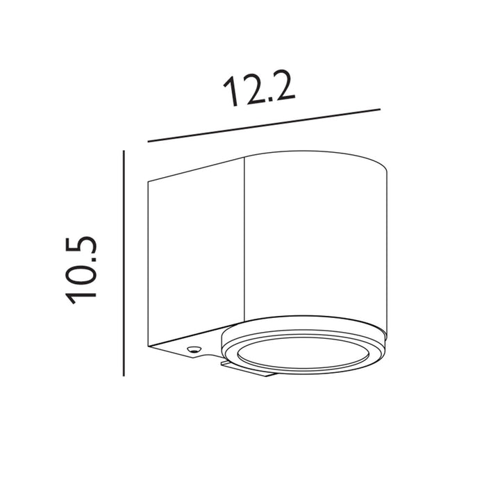 Elstead Lighting Mandal 1 Light Down Wall Light Black     MANDAL-DN-BLK Black