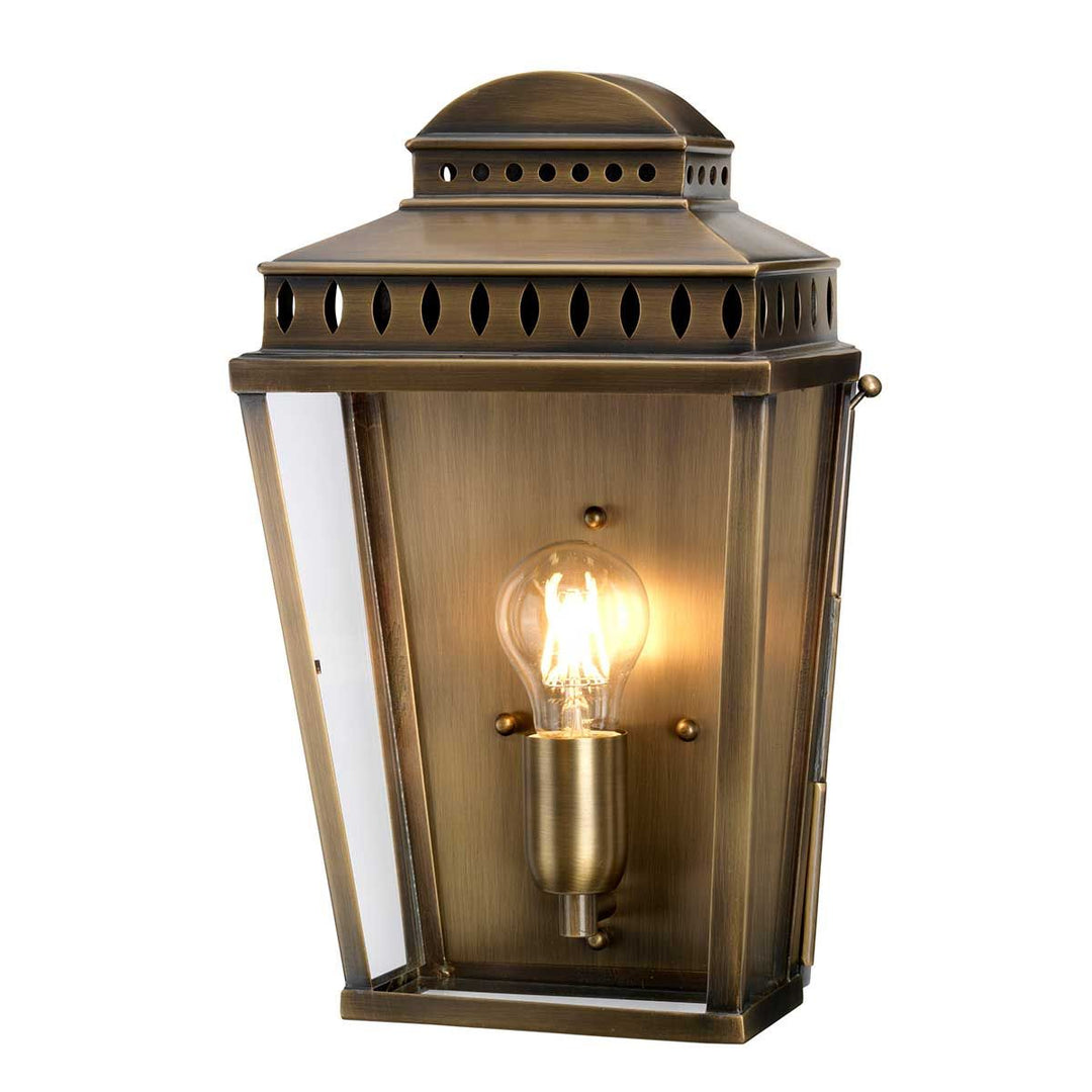 Norlys Mansion House 1 Light Wall Lantern MANSION-HOUSE-BR Aged Brass