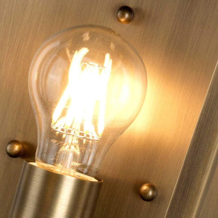 Norlys Mansion House 1 Light Wall Lantern MANSION-HOUSE-BR Aged Brass
