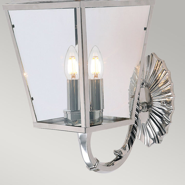 Norlys Mansion House 3 Light Wall Lantern MANSION-HOUSE-WB1-PN Polished Nickel