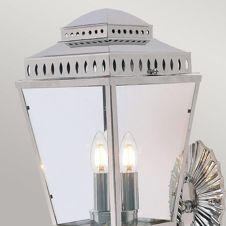 Norlys Mansion House 3 Light Wall Lantern MANSION-HOUSE-WB1-PN Polished Nickel