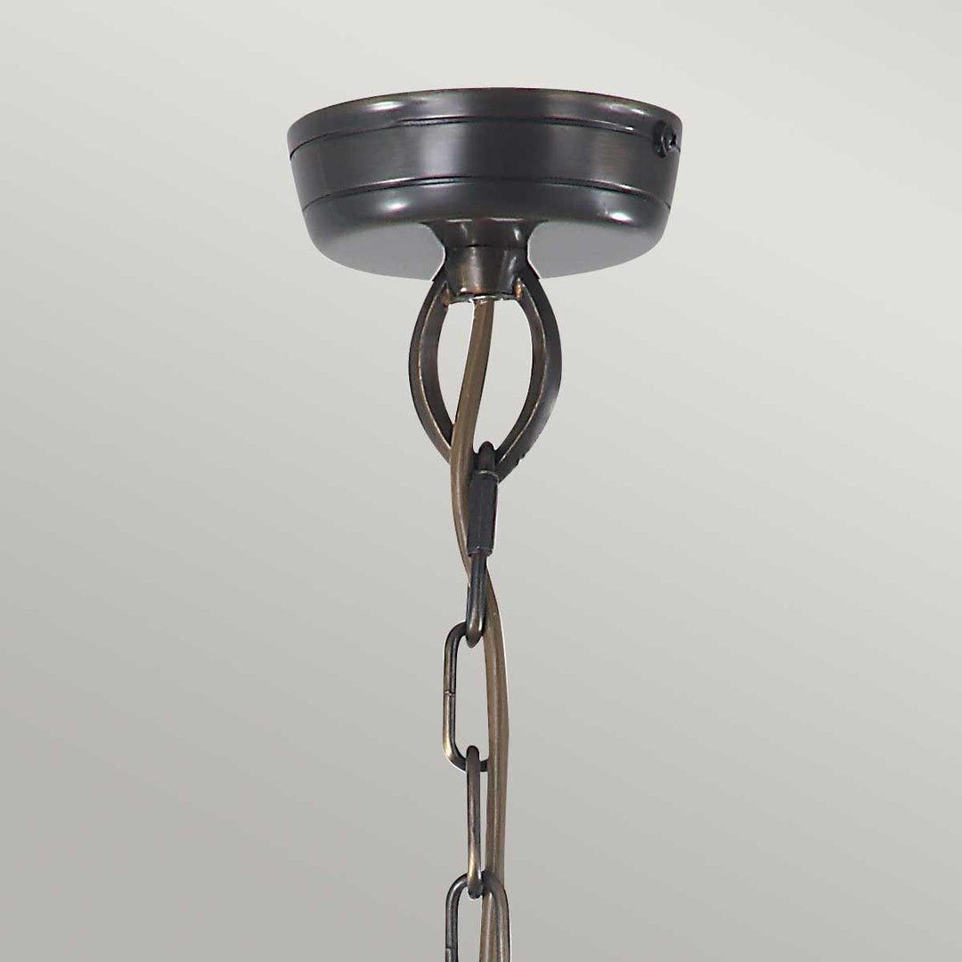 Norlys Mansion House 3 Light Chain Lantern MANSION-HOUSE8-BR Aged Brass