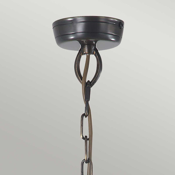Norlys Mansion House 3 Light Chain Lantern MANSION-HOUSE8-BR Aged Brass