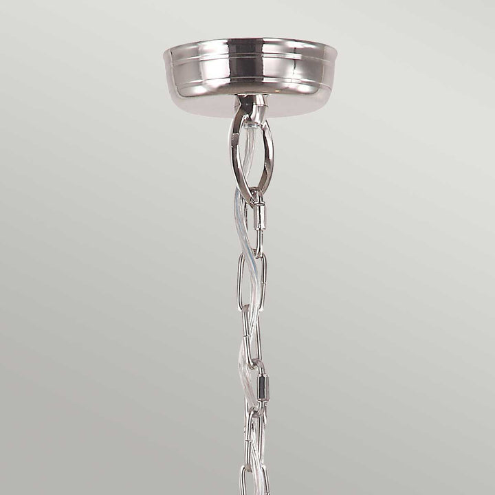 Norlys Mansion House 3 Light Chain Lantern MANSION-HOUSE8-PN Polished Nickel