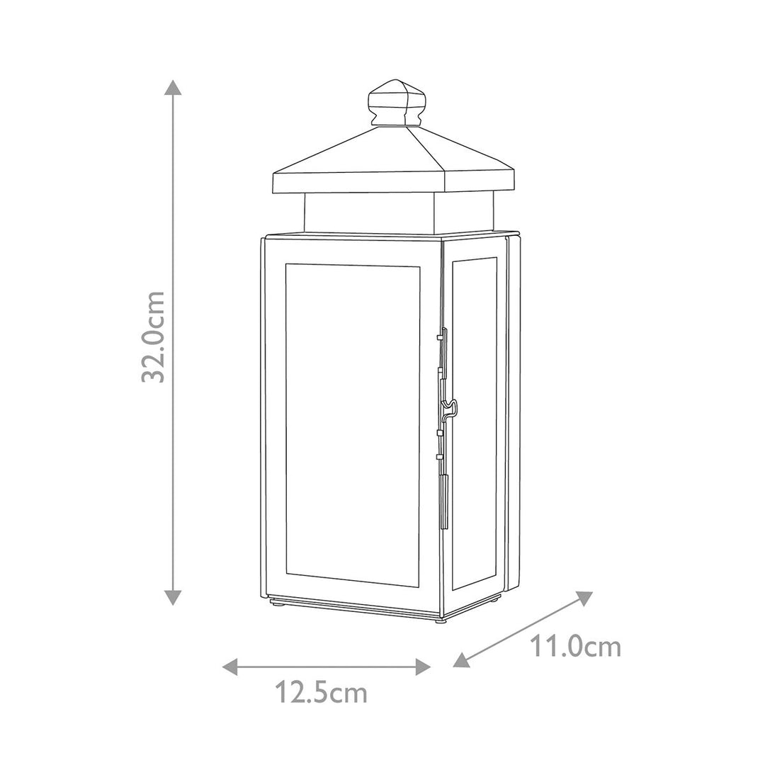 Norlys Matlock 1 Light Wall Lantern MATLOCK Old Bronze