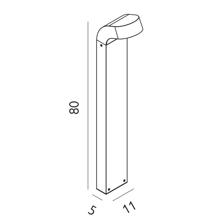 Elstead Lighting Molde LED Bollard        MOLDE-GRA Graphite