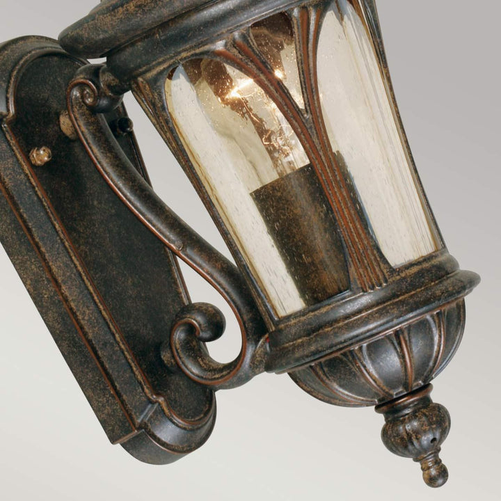 Norlys New England 1 Light Wall Lantern Small NE1-S Weathered Bronze 