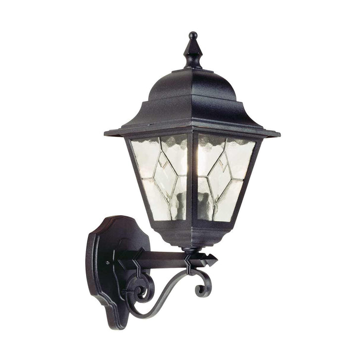 Norlys Norfolk 1 Light Up Wall Lantern  NR1-BLK Black