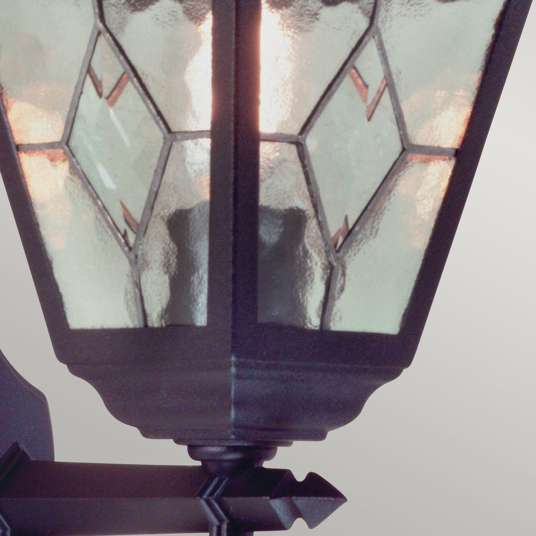 Norlys Norfolk 1 Light Up Wall Lantern  NR1-BLK Black