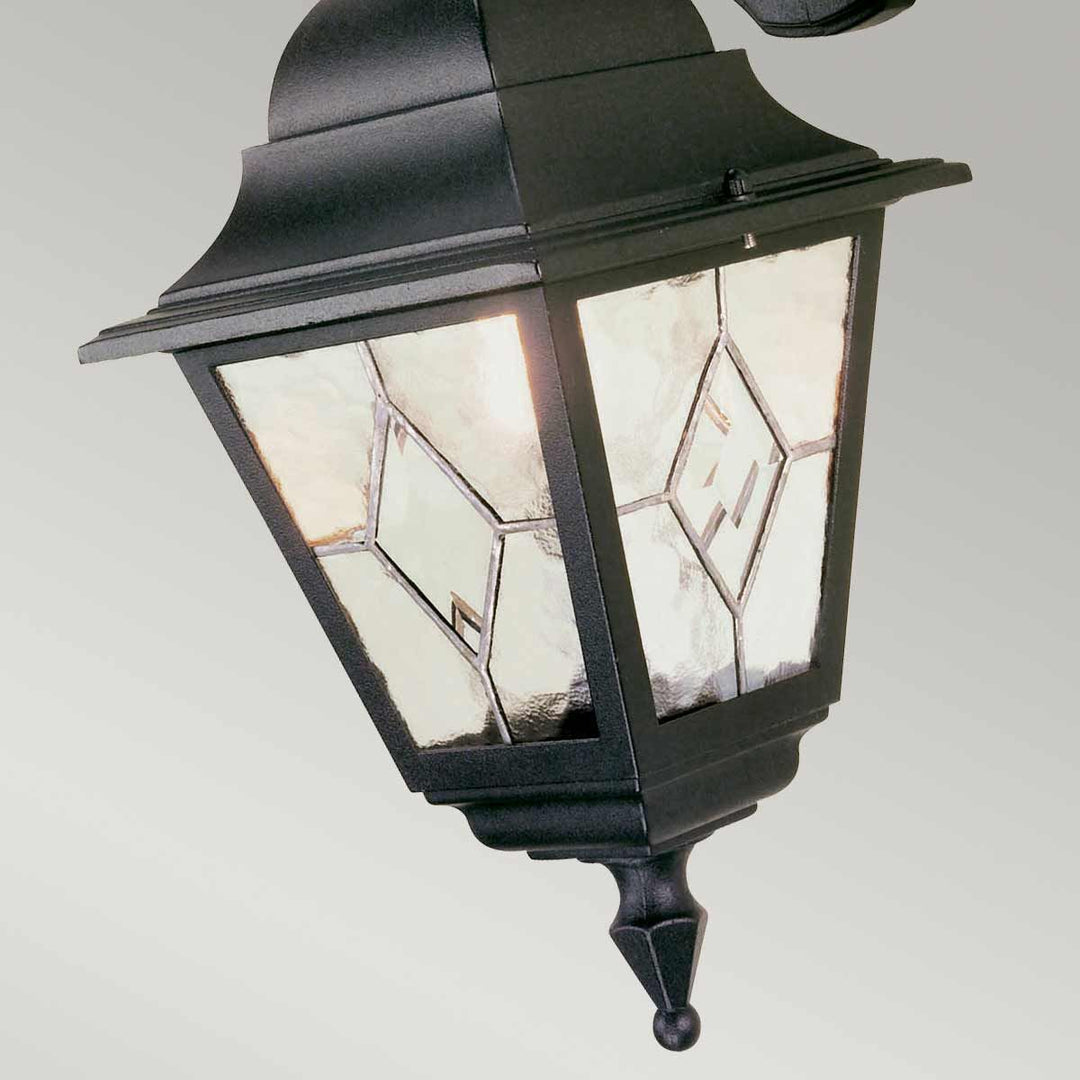 Norlys Norfolk 1 Light Down Wall Lantern  NR2-BLK Black