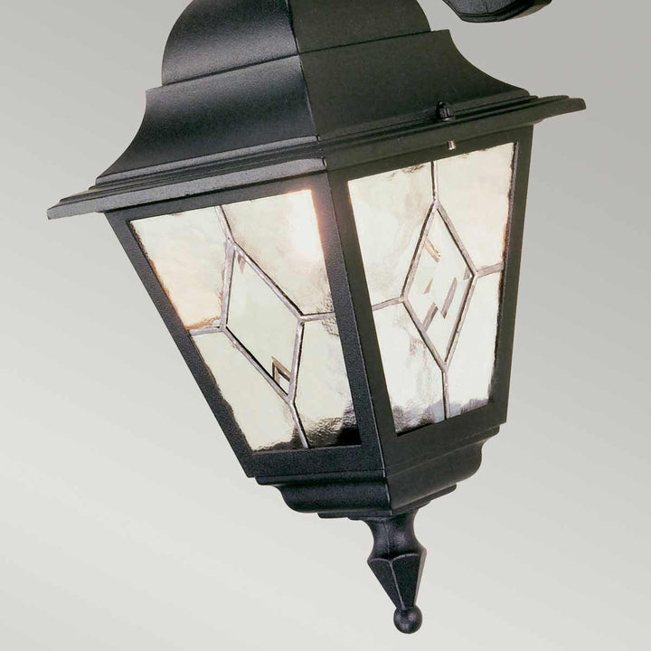 Norlys Norfolk 1 Light Down Wall Lantern  NR2-BLK Black