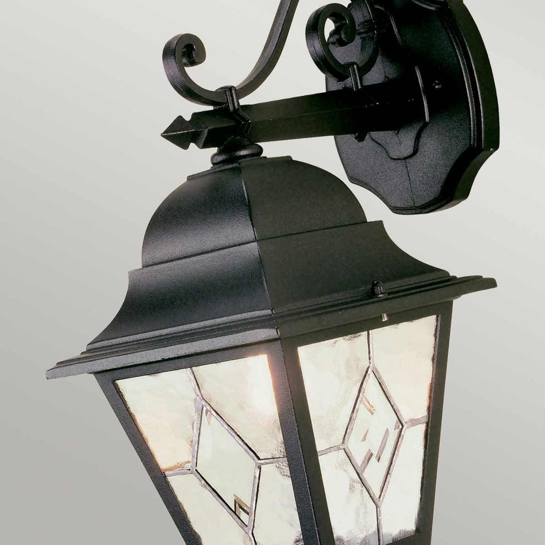 Norlys Norfolk 1 Light Down Wall Lantern  NR2-BLK Black