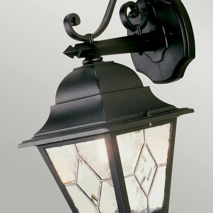 Norlys Norfolk 1 Light Down Wall Lantern  NR2-BLK Black