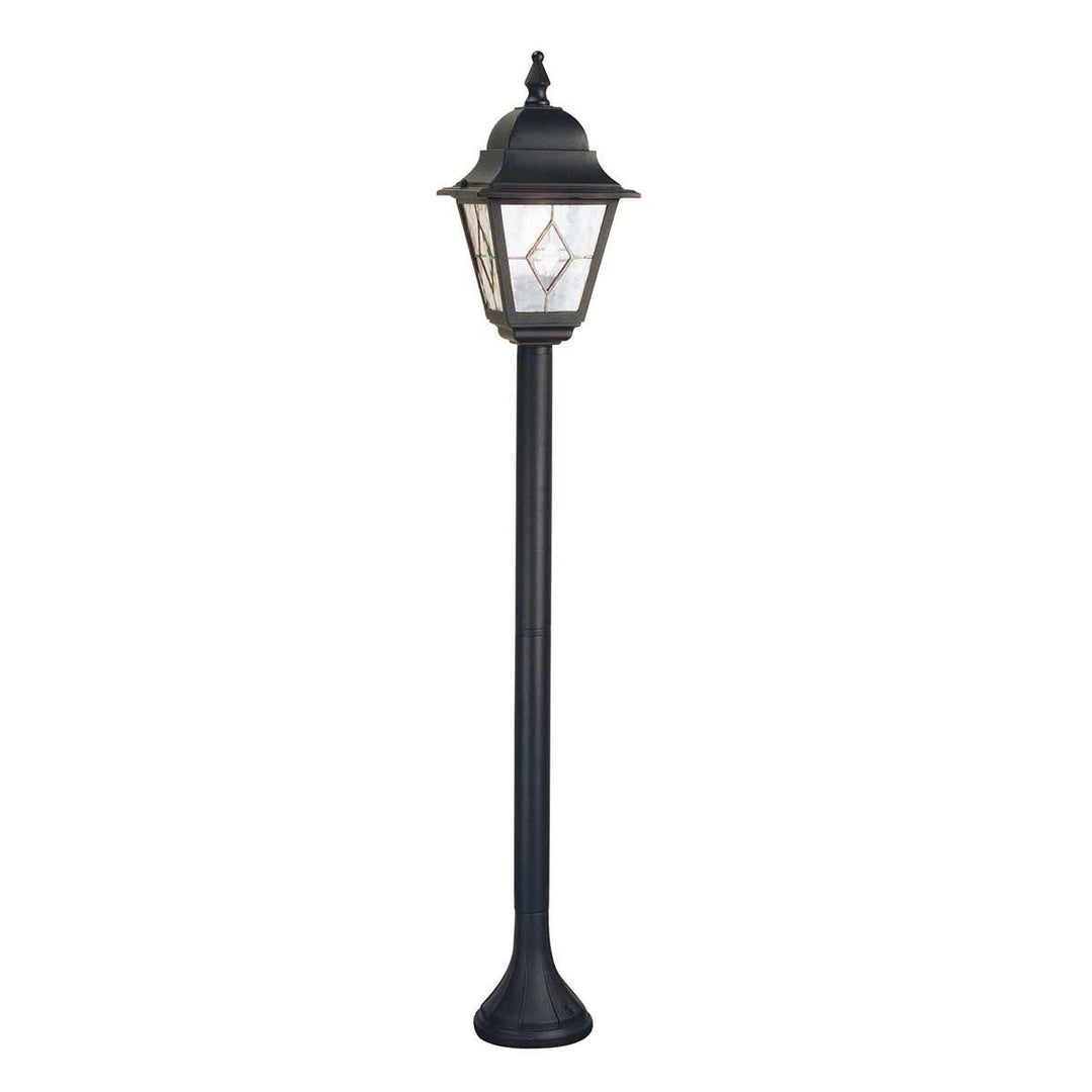 Norlys Norfolk 1 Light Pillar Lantern  NR4-BLK Black