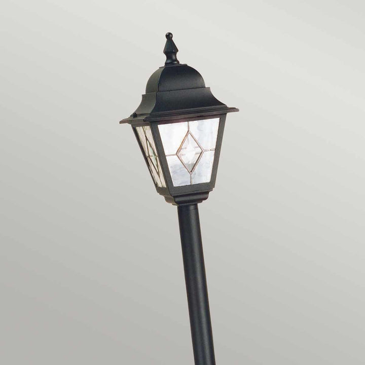Norlys Norfolk 1 Light Pillar Lantern  NR4-BLK Black