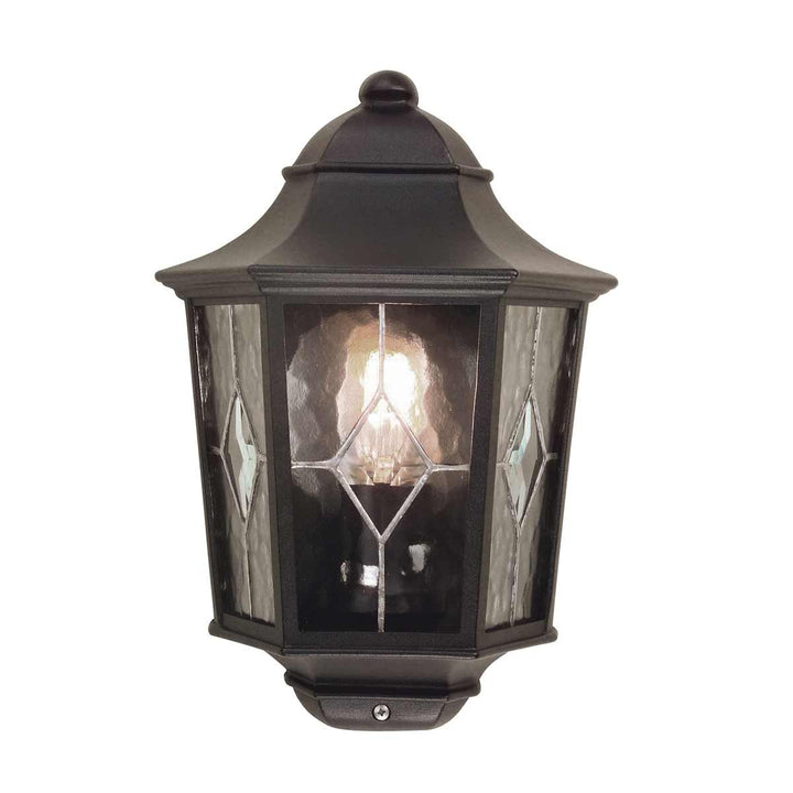 Norlys Norfolk 1 Light Half Lantern NR7-2-BLK Black