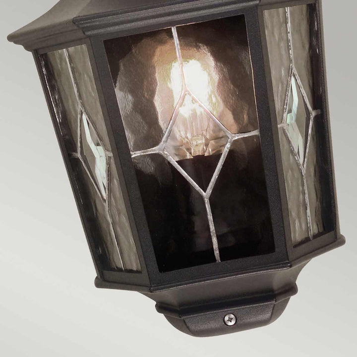 Norlys Norfolk 1 Light Half Lantern NR7-2-BLK Black