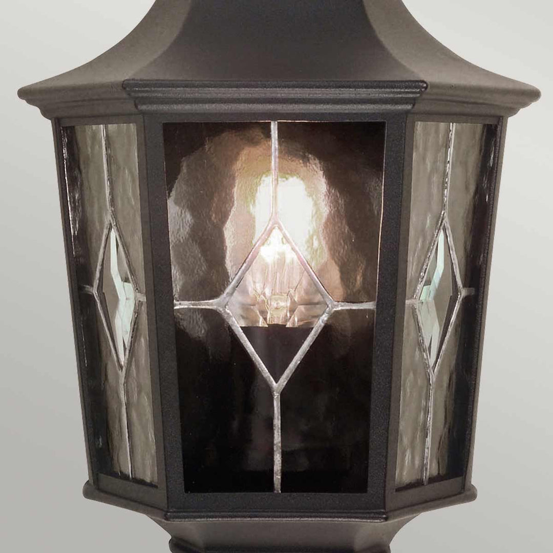 Norlys Norfolk 1 Light Half Lantern NR7-2-BLK Black