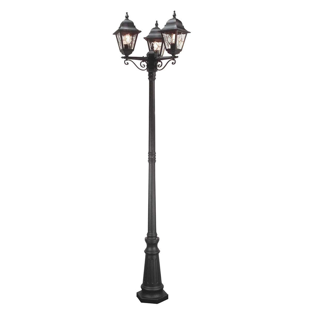 Norlys Norfolk 3 Light Lamp Post NR8-BLK Black