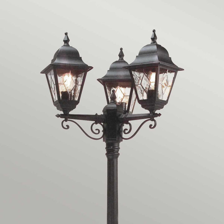 Norlys Norfolk 3 Light Lamp Post NR8-BLK Black