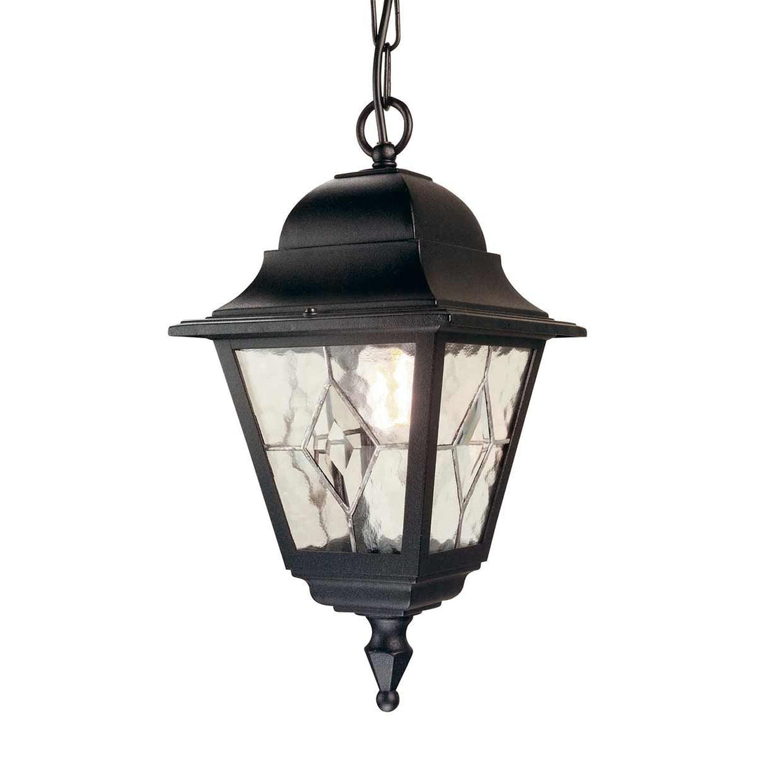Norlys Norfolk 1 Light Chain Lantern  NR9-BLK Black