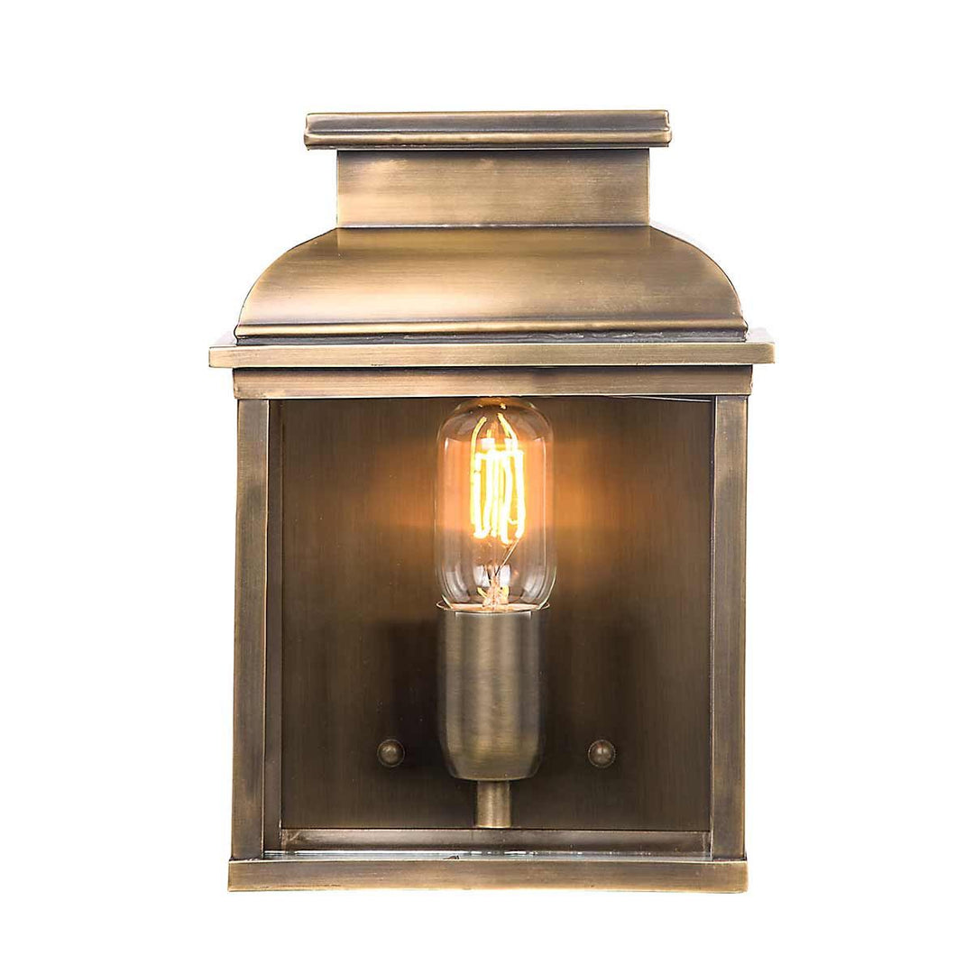 Norlys Old Bailey 1 Light Wall Lantern - Brass OLD-BAILEY-BR Aged Brass