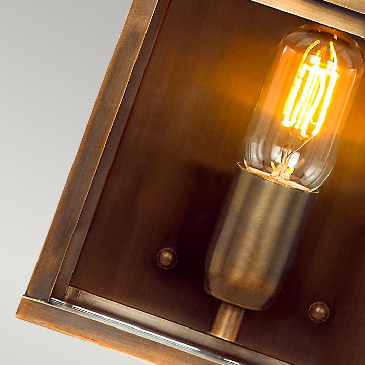 Norlys Old Bailey 1 Light Wall Lantern - Brass OLD-BAILEY-BR Aged Brass