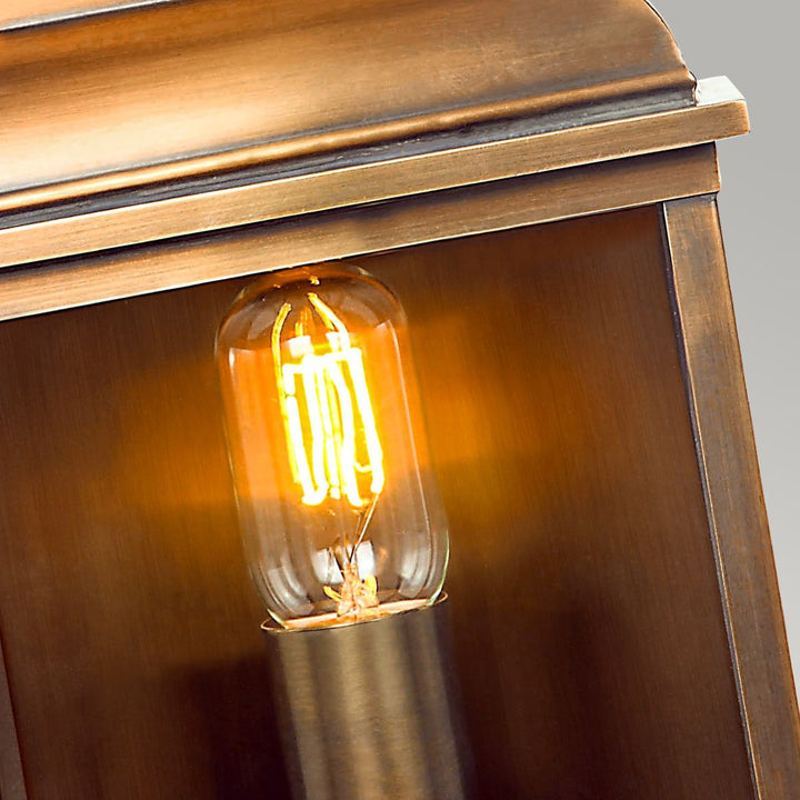 Norlys Old Bailey 1 Light Wall Lantern - Brass OLD-BAILEY-BR Aged Brass