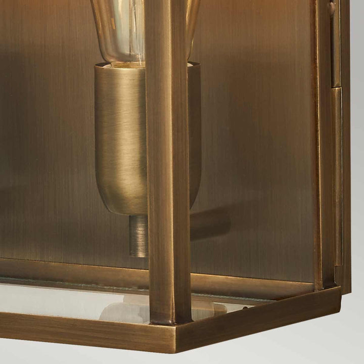 Norlys Old Bailey 2 Light Large Wall Lantern OLD-BAILEY-L-BR Aged Brass