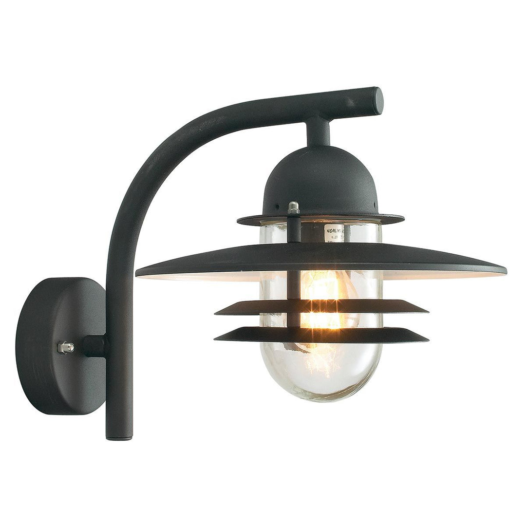 Elstead Lighting Oslo 1 Light Wall Lantern - Black OS2-BLACK-C Black
