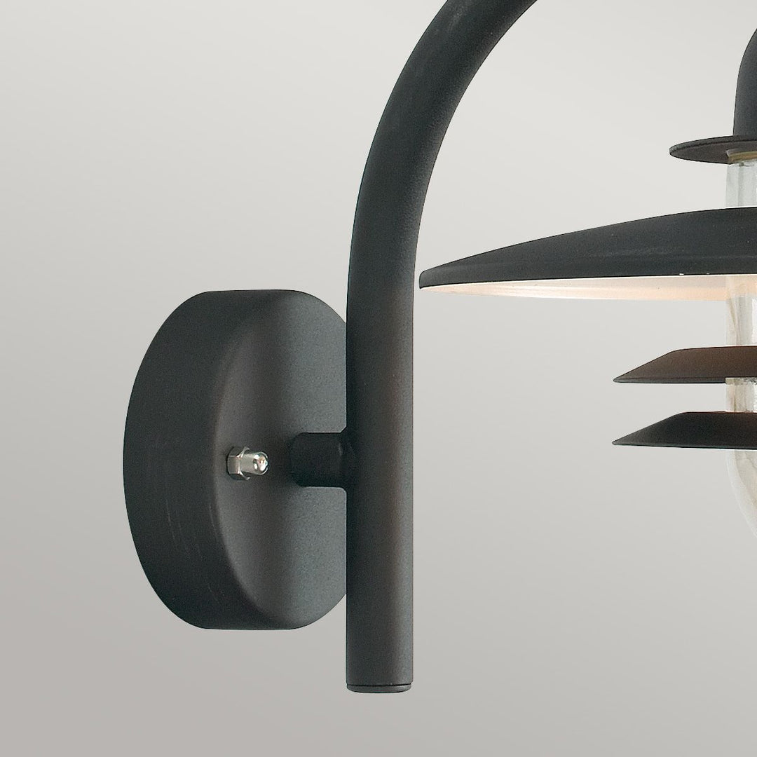 Elstead Lighting Oslo 1 Light Wall Lantern - Black OS2-BLACK-C Black