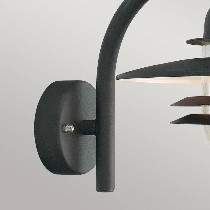 Elstead Lighting Oslo 1 Light Wall Lantern - Black OS2-BLACK-C Black