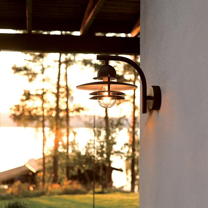 Elstead Lighting Oslo 1 Light Wall Lantern - Black OS2-BLACK-C Black